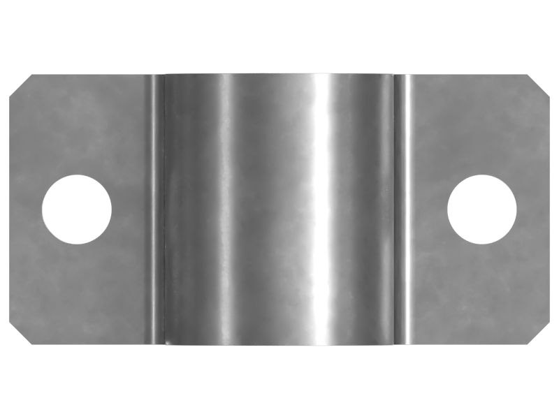 Одинарный трубный стальной хомут с несколькими отверстиями