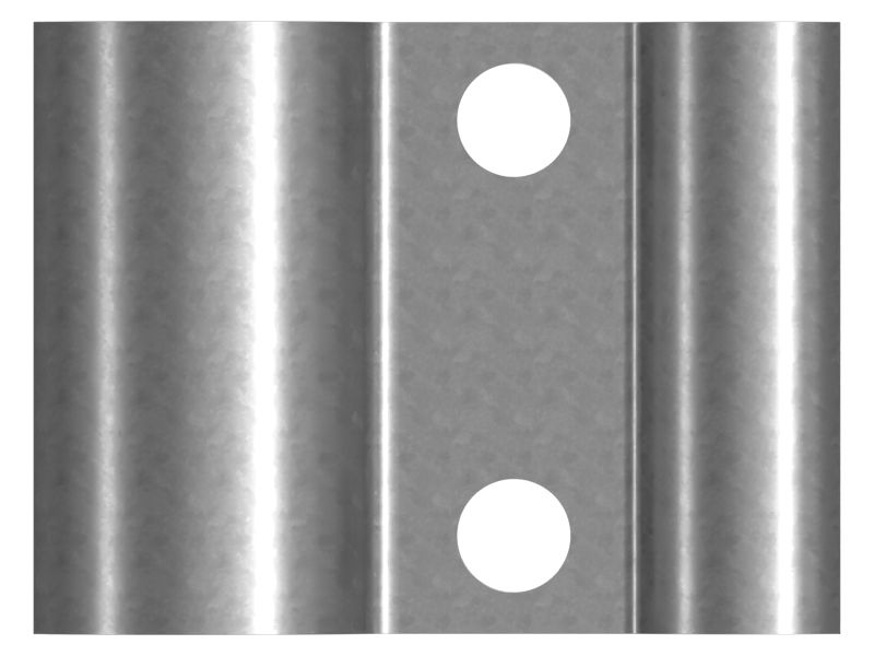 Половинный зажим для двух труб, ширина 75 мм