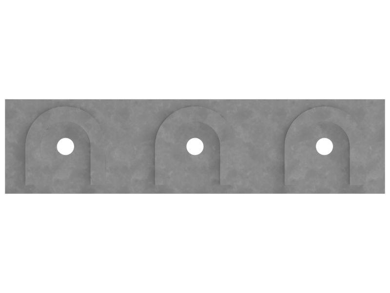 Опорная пластина ограждения (длина 484 мм)