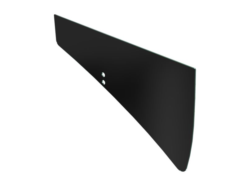 Прозрачное стекло двери кабины