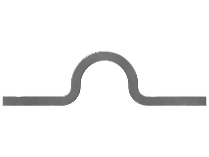 Седловидный зажим с одной трубкой внутреннего диаметра 25,00 мм