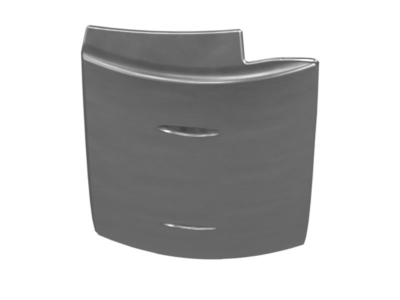 Левый пластиковый зажим ветрового стекла длиной 651,10 мм