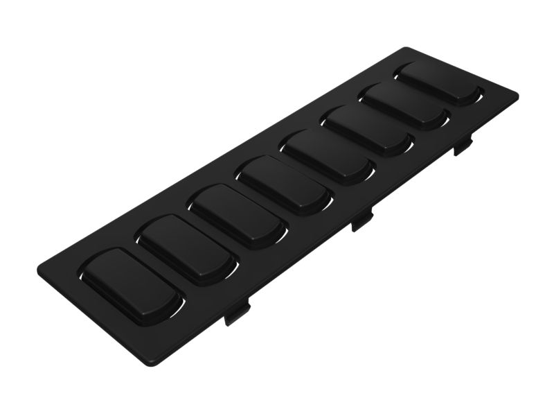 Панель переключателей в кабине длиной 185,5 мм