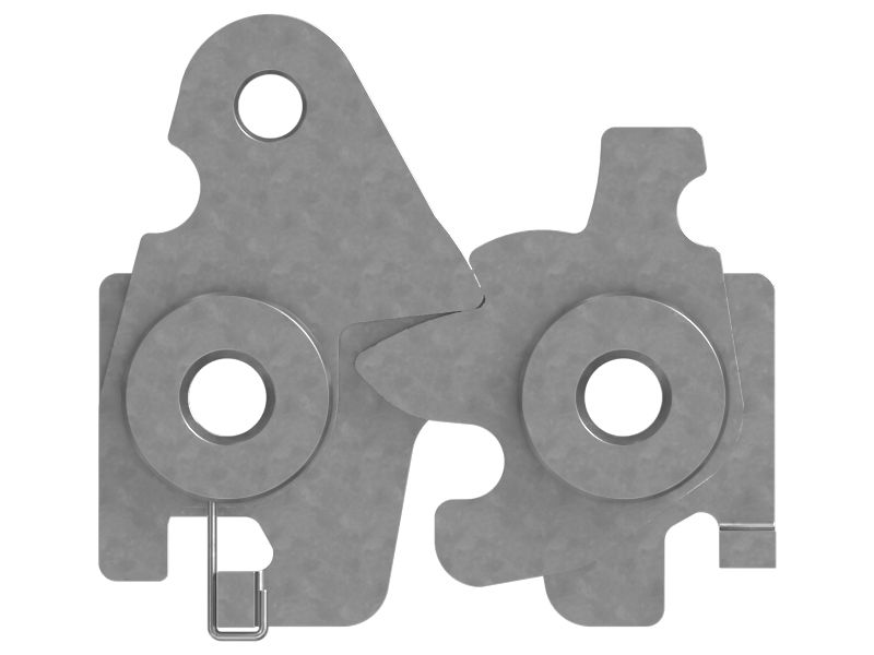 Поворотная защелка двери кабины