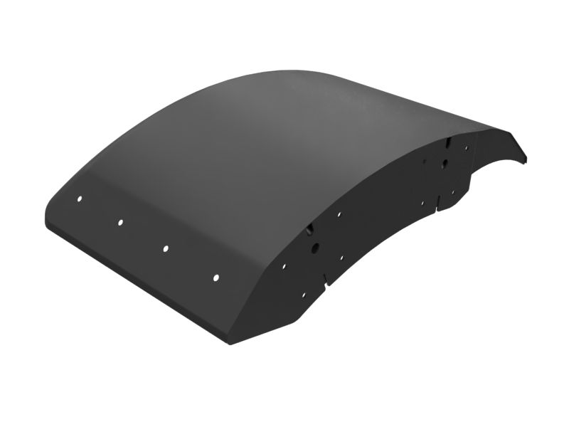 Крыло переднего левого колеса шириной 725 мм