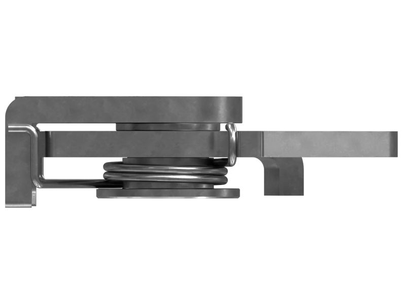 Одноступенчатая поворотная защелка