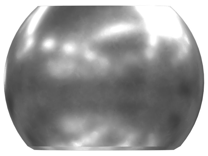 Шар со сферическим диаметром 186,15 мм и толщиной 133,4 мм