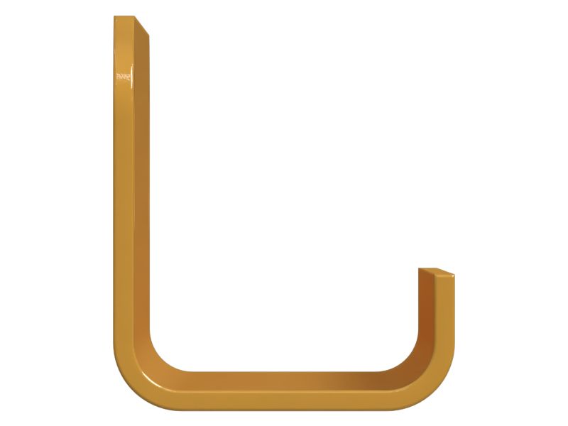 Пластина с двумя прорезями для болтов толщиной 3 мм