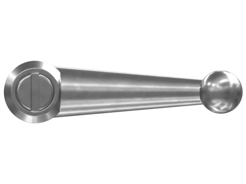 Стальная шаровая рукоятка длиной 126,6 мм