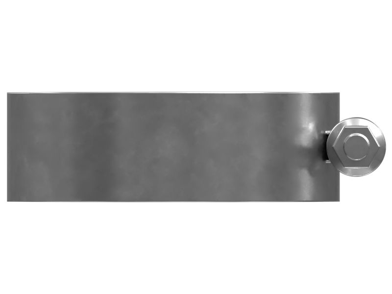 Изогнутый болтовой зажим диаметром от 106,9 до 111,3 мм