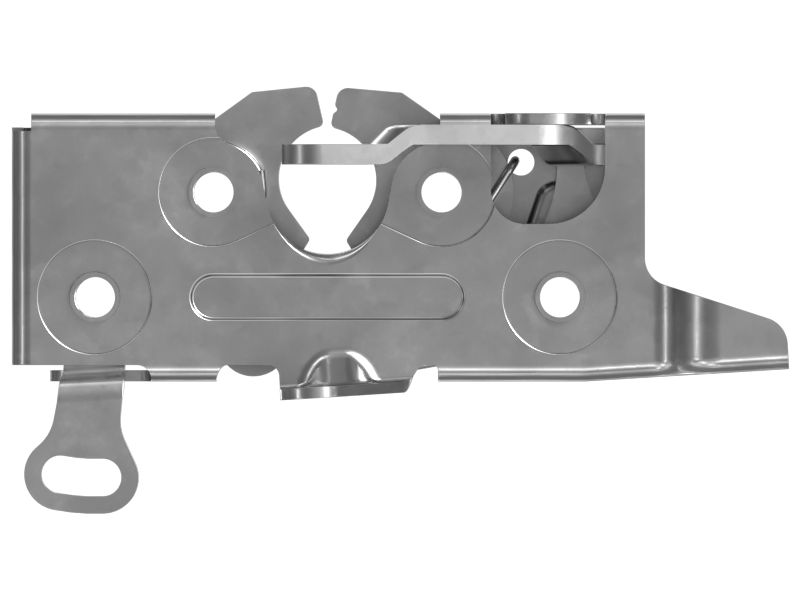 Поворотная защелка двери кабины
