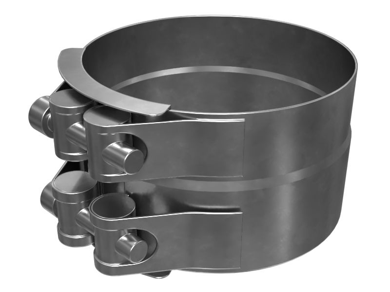 Ступенчатый хомут с минимальным внутренним диаметром 129,00 мм