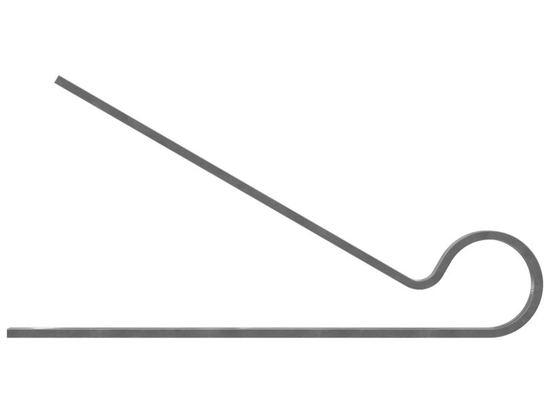 Зажим для фиксации трубки шириной 25 мм