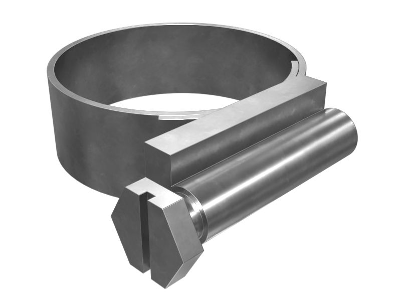 Червячный хомут 16,00 мм из оцинкованной стали