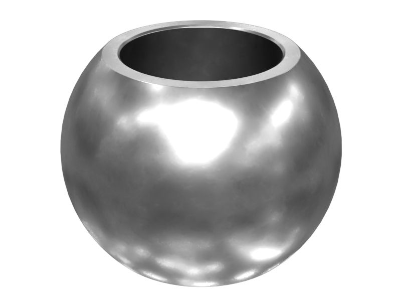 Шар со сферическим диаметром 186,15 мм и толщиной 133,4 мм