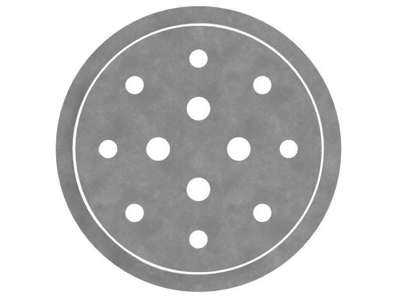 Стопорная пластина для крепления на восемь болтов толщиной 30 мм