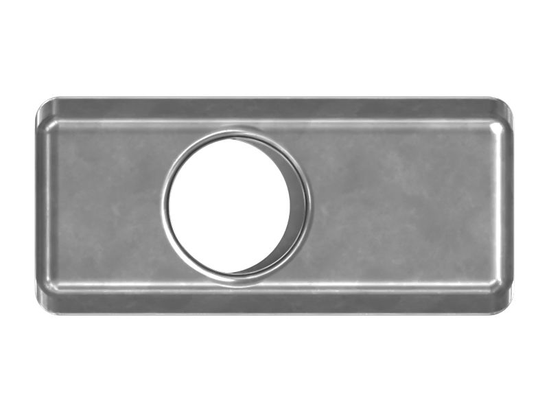 Резиновый блок 230 мм габаритной длины