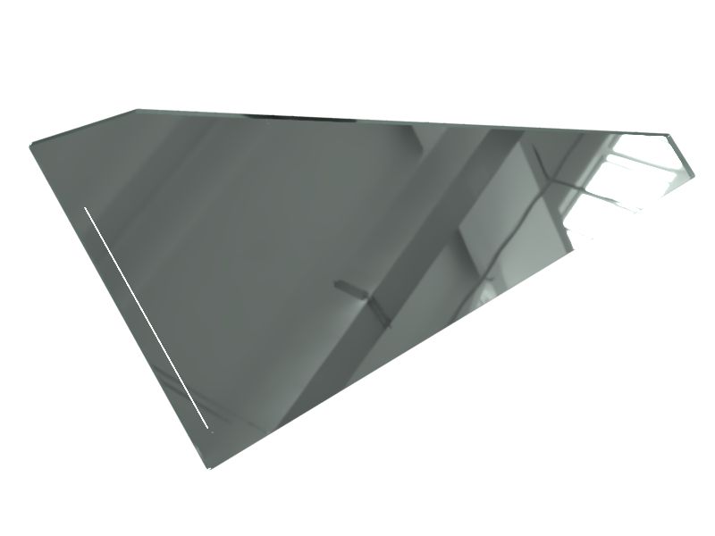 Защитное стекло из черной керамической фритты толщиной 6,8 мм