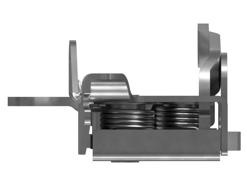 Поворотная защелка двери кабины