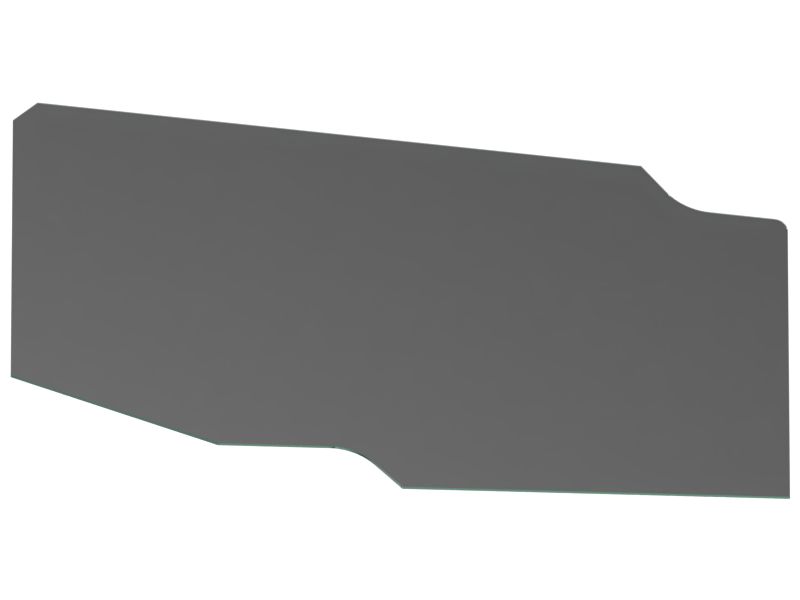 Правое безосколочное стекло двери толщиной 6,8 мм