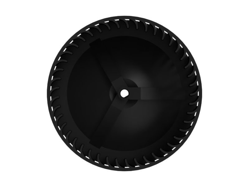 Колесо нагнетательного вентилятора, наружный диаметр 151 мм