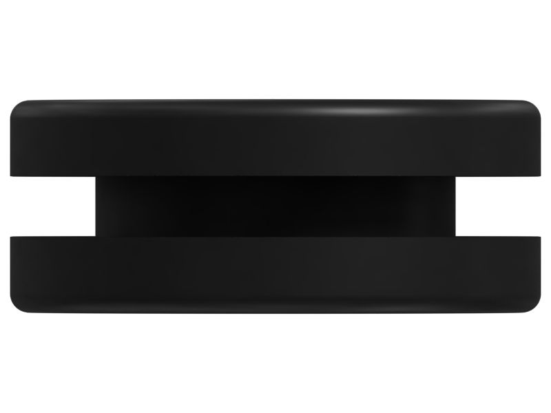 Резиновое уплотнение с двумя овальными сквозными отверстиями