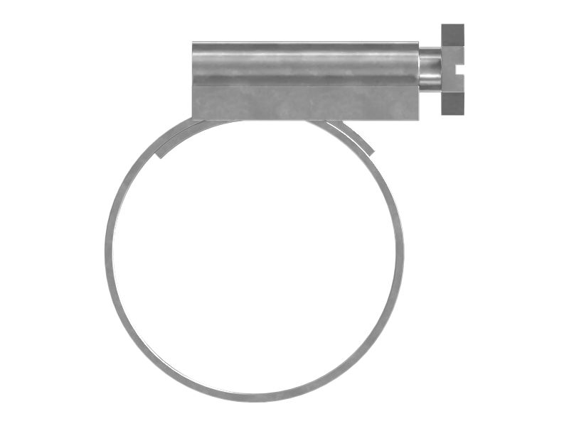 Червячный хомут 16,00 мм из оцинкованной стали