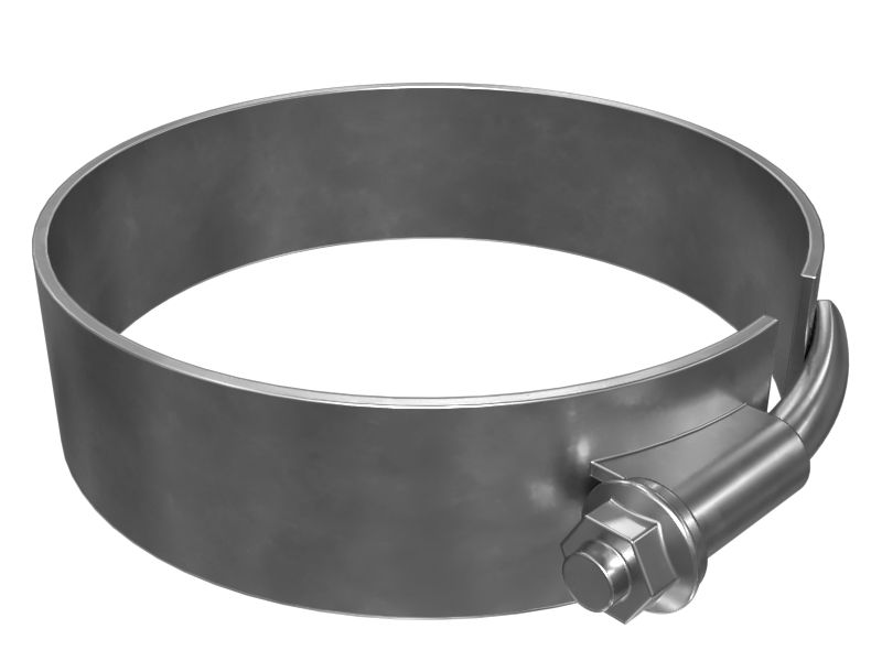 Зажим с изогнутым болтом, диаметр 132,3–136,7 мм