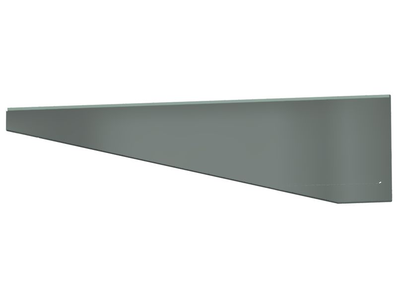 Защитное стекло из черной керамической фритты толщиной 6,8 мм