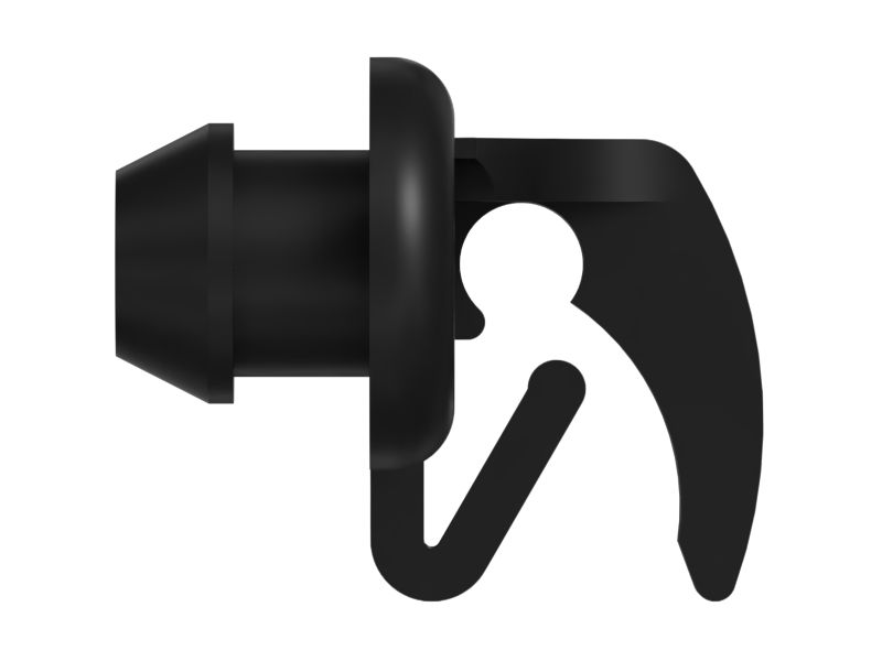 Зажим для конца стержня диаметром 3 мм