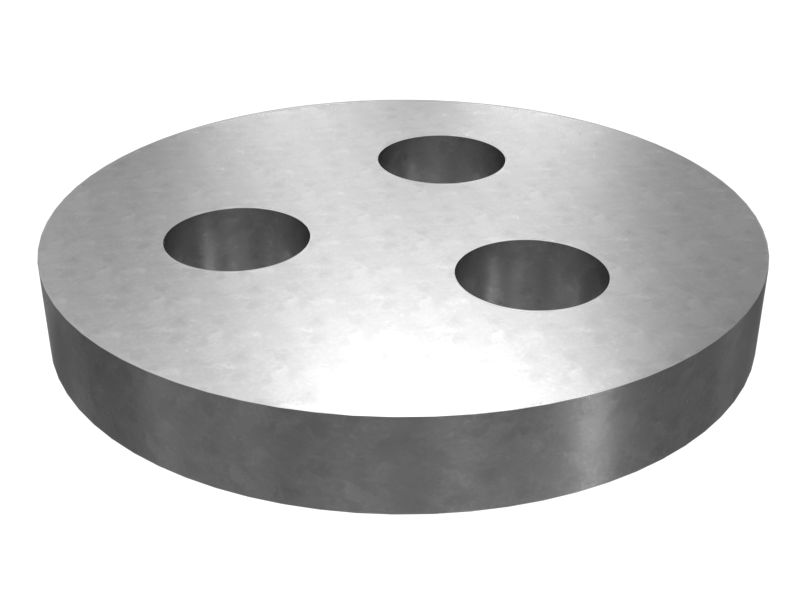 307-1961: Крепежная пластина толщиной 11 мм с тремя болтами