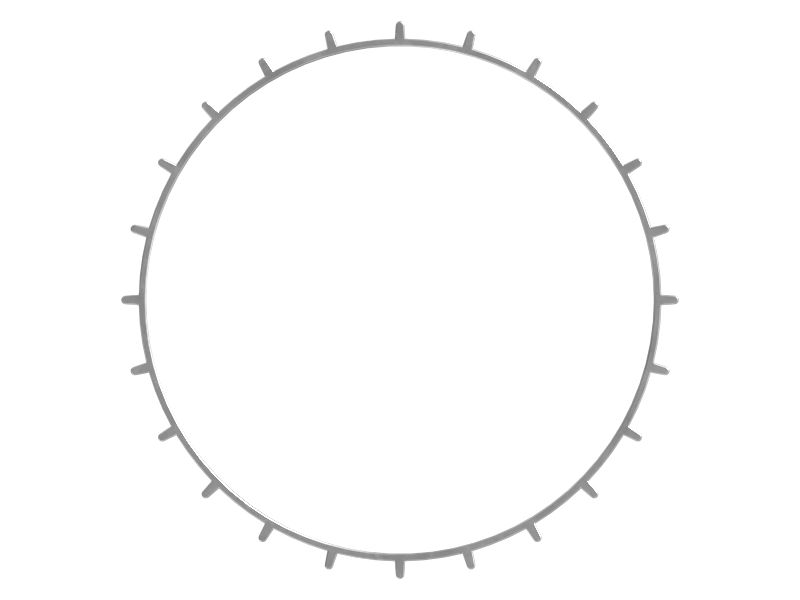 Прокладка для щетки метлы с внутренним диаметром 254 мм