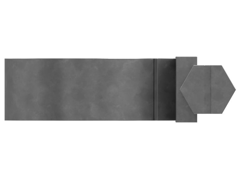 Червячный хомут 16,00 мм из оцинкованной стали