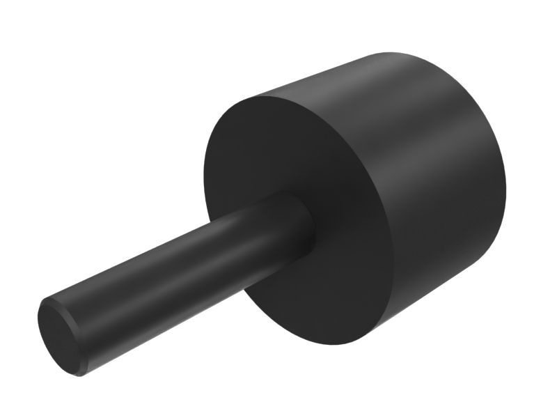 363-1413: Резиновый амортизатор двери с максимальным диаметром основания 30 мм