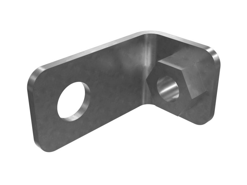 Кронштейн для прокладки жгута проводов толщиной 3 мм под углом 90 градусов