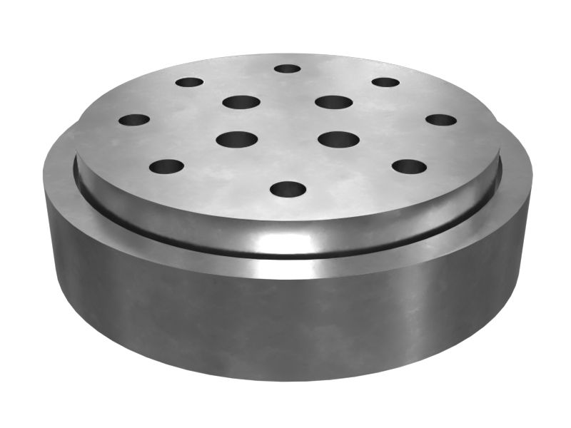 Стопорная пластина для крепления на восемь болтов толщиной 30 мм