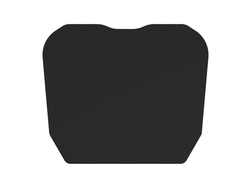 Защитное стекло из черной керамической фритты толщиной 8,7 мм