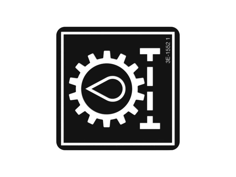 Наклейка фильтра коробки передач