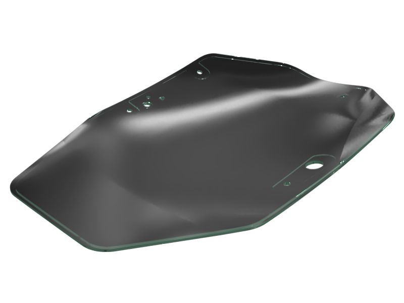 380-9966: Окно двери кабины оператора, длина 1164,8 мм