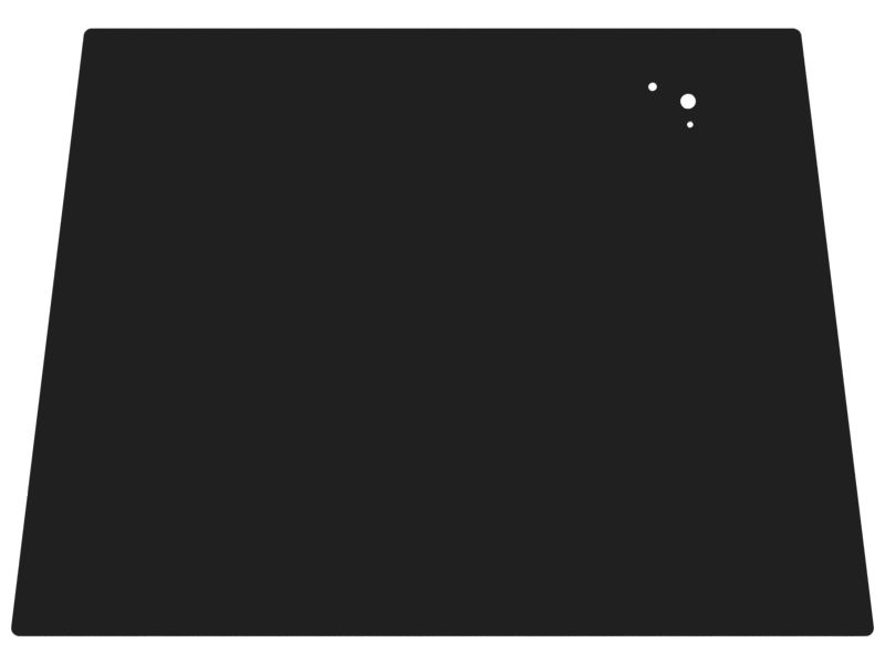 Заднее стекло кабины, толщина 5 мм