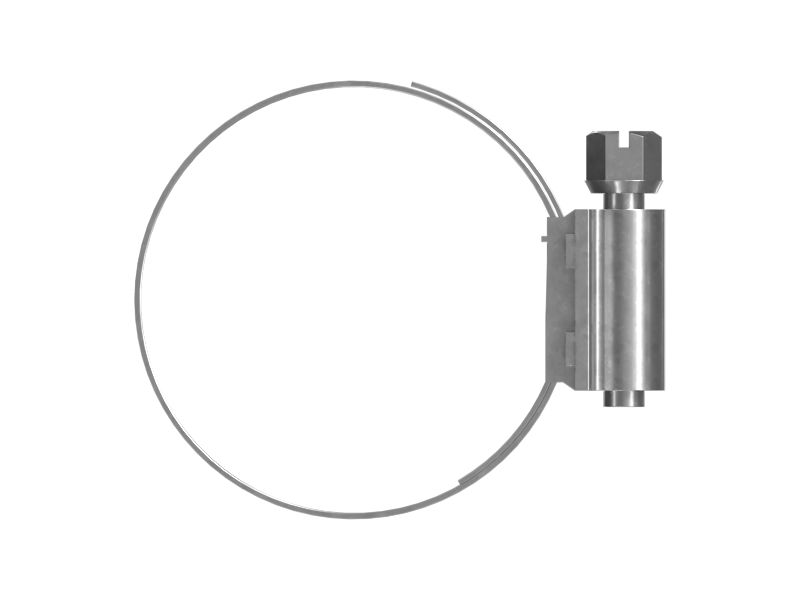 Шланговый хомут с гильзой, минимальный диаметр 52,00 мм