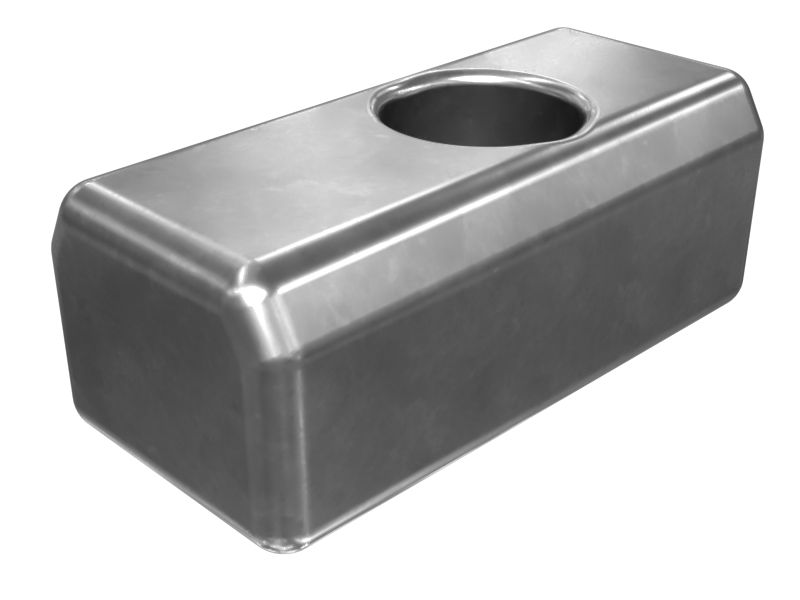 Резиновый блок 230 мм габаритной длины