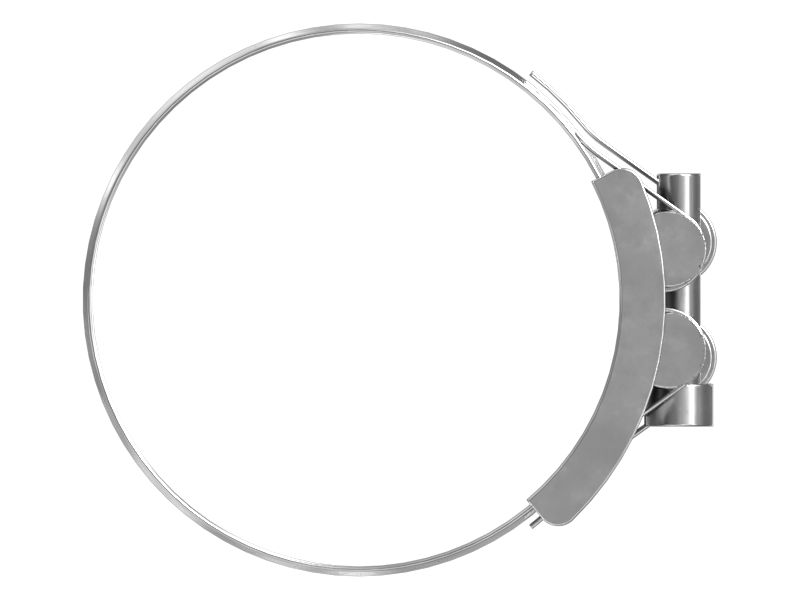 Ступенчатый хомут с минимальным внутренним диаметром 129,00 мм