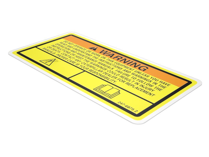 247-6875: Универсальная предупреждающая пленка