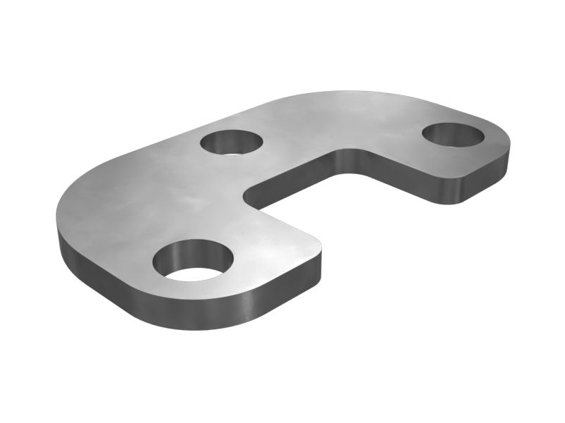 Опорная пластина кронштейна отвала толщиной 6 мм