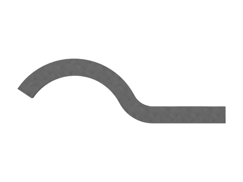 Одинарный половинный зажим диаметром 48,60 мм