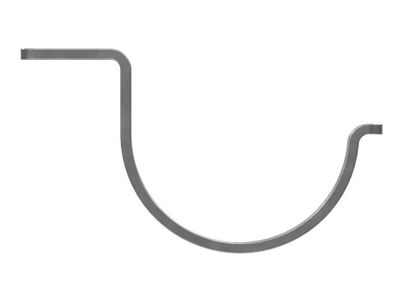 Стальной полузажим с прорезью 84,00 мм