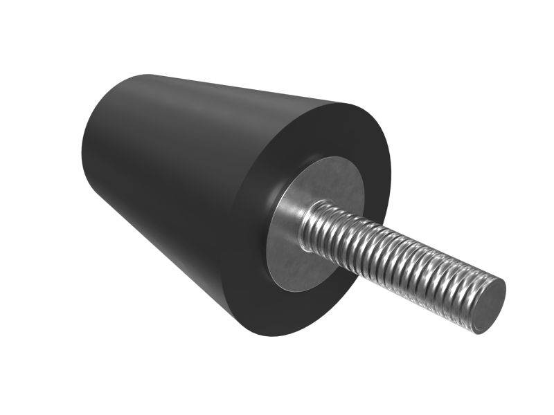 Бампер из натурального каучука с максимальным диаметром основания 38 мм