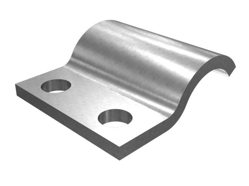 128-7514: Одинарный половинный зажим диаметром 48,60 мм