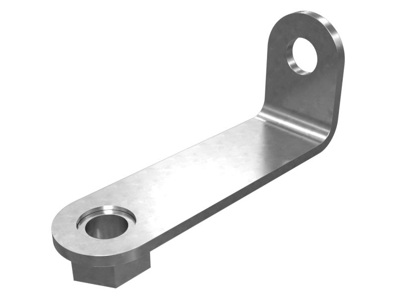 116-4491: Монтажный кронштейн толщиной 3 мм под углом 90 градусов